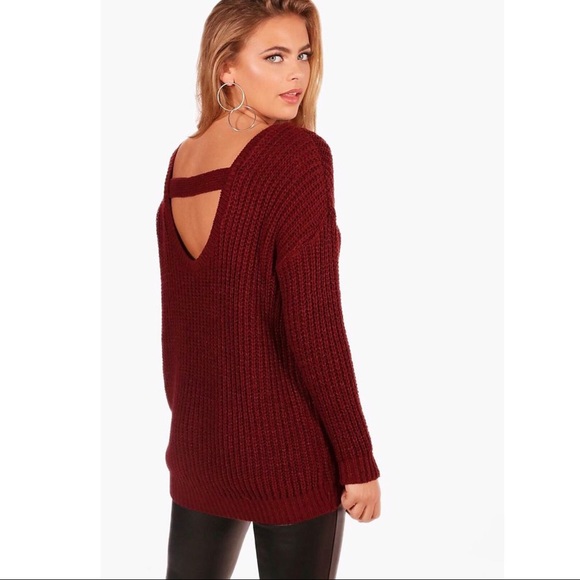 Sweaters - ♦️ON SALE♦️ Strappy Back Chunky Knit Sweater